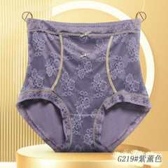 High waist lace plus size women's panties