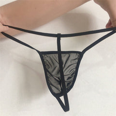 Men's Elastic Transparent Mesh Sexy Thong