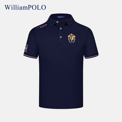 High-end business casual simple solid color POLO shirt