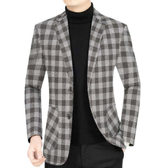 Men's New Fashion Plaid Blazer