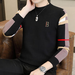 Crew neck loose pullover sweater