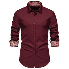 Men's Colorblock Long Sleeve Shirt