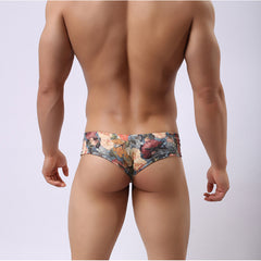 Men's Low Rise Soft Sexy Printed Boxer Briefs