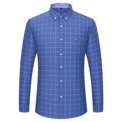New style cotton anti-wrinkle casual stand collar long sleeve shirt