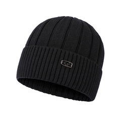 Men's Warm and Thickened Knitted Fashionable and Versatile Plush Woolen Hat