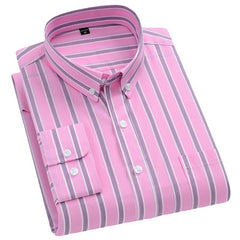 Men's 100% Cotton Striped Casual Shirt