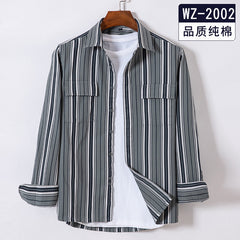 Men's New Striped Cotton Casual Shirt
