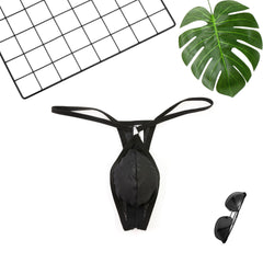 Men's New Style Iron Ring Thin Strap Low Waist Sexy Mesh Breathable Thong