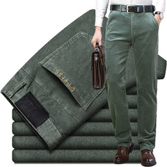 Men's Corduroy Straight Thick Warm Casual Pants