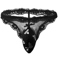 Tzy0884T sexy lace pouch thong