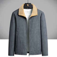 Men's Lapel Fashion Plus Velvet Corduroy Jacket