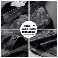 2023 New Men's Printed Slim Fit Non-Iron Shirt