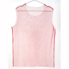 Men's mesh vest fully transparent sexy