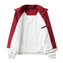 New Outdoor Contrast Color Bomber Jacket