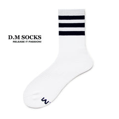 Rainbow Striped Sweat-wicking Sports Socks