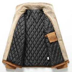 Men's Lapel Fashion Plus Velvet Corduroy Jacket