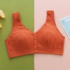 Solid color new comfortable wire-free bra