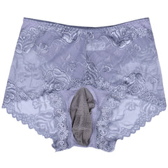 Men's Sexy Ultra-thin Transparent Lace Mesh Briefs