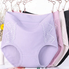 High Waist Plus Size Stretch Breathable Panties