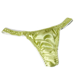 100% Mulberry Silk Low Waist Sexy Breathable Thong