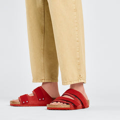 New Leather Cork Velcro Sandals