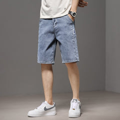 2023 New Loose Straight Leg Thin Denim Shorts