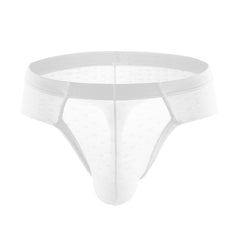 Solid color lace transparent thong