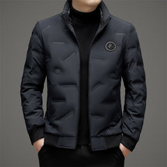 New Men's Stand Collar Warm, Casual and Versatile Down Jacket