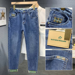 Men's Stretch Super Soft Slim Fit Versatile Printed Jeans