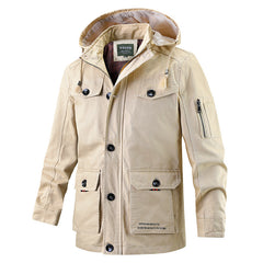 Men's Pure Cotton Cross Plus Size Casual Windbreaker