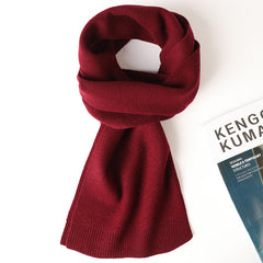 Men's 100% Wool Solid Color Fashion Scarf