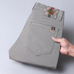 Vintage khaki stretch baggy jeans