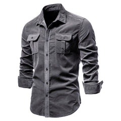 Men's Corduroy Business Casual Shirt