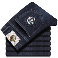 Men's Slim Straight Casual Business Casual Stretch Jeans