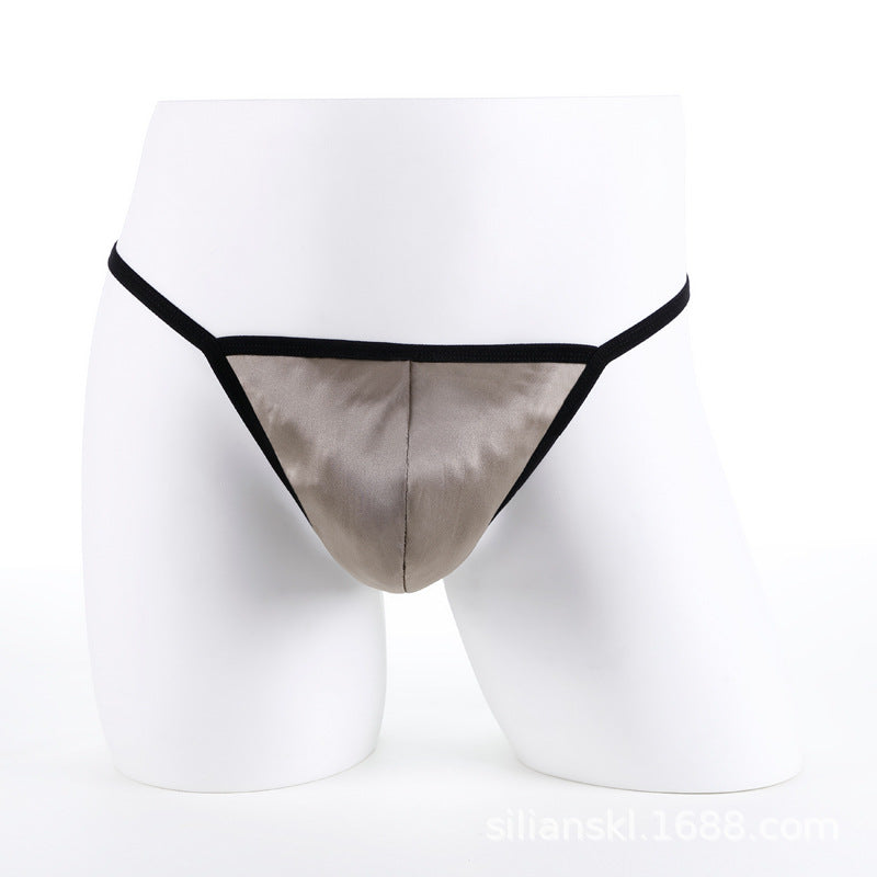 100% Mulberry Silk Sexy Low Rise Thong