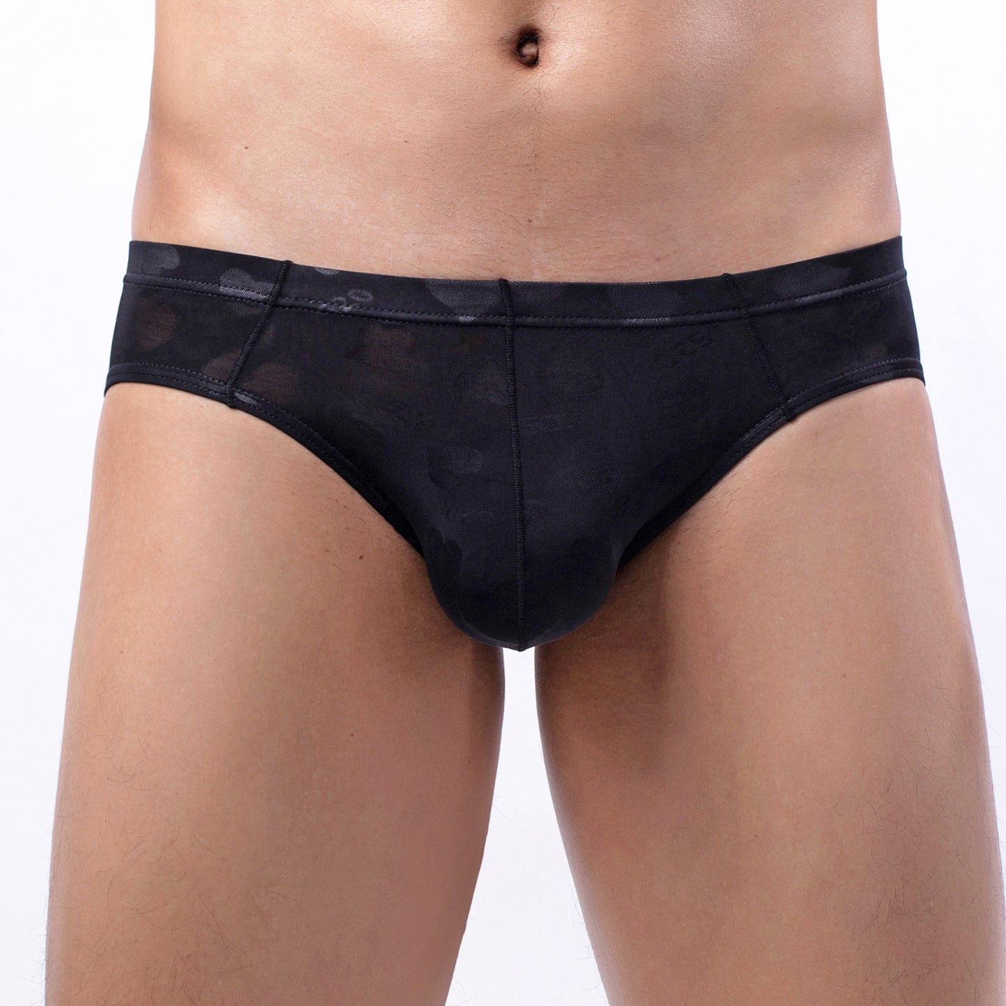 Sexy Thin Ice Silk Jacquard Breathable Briefs