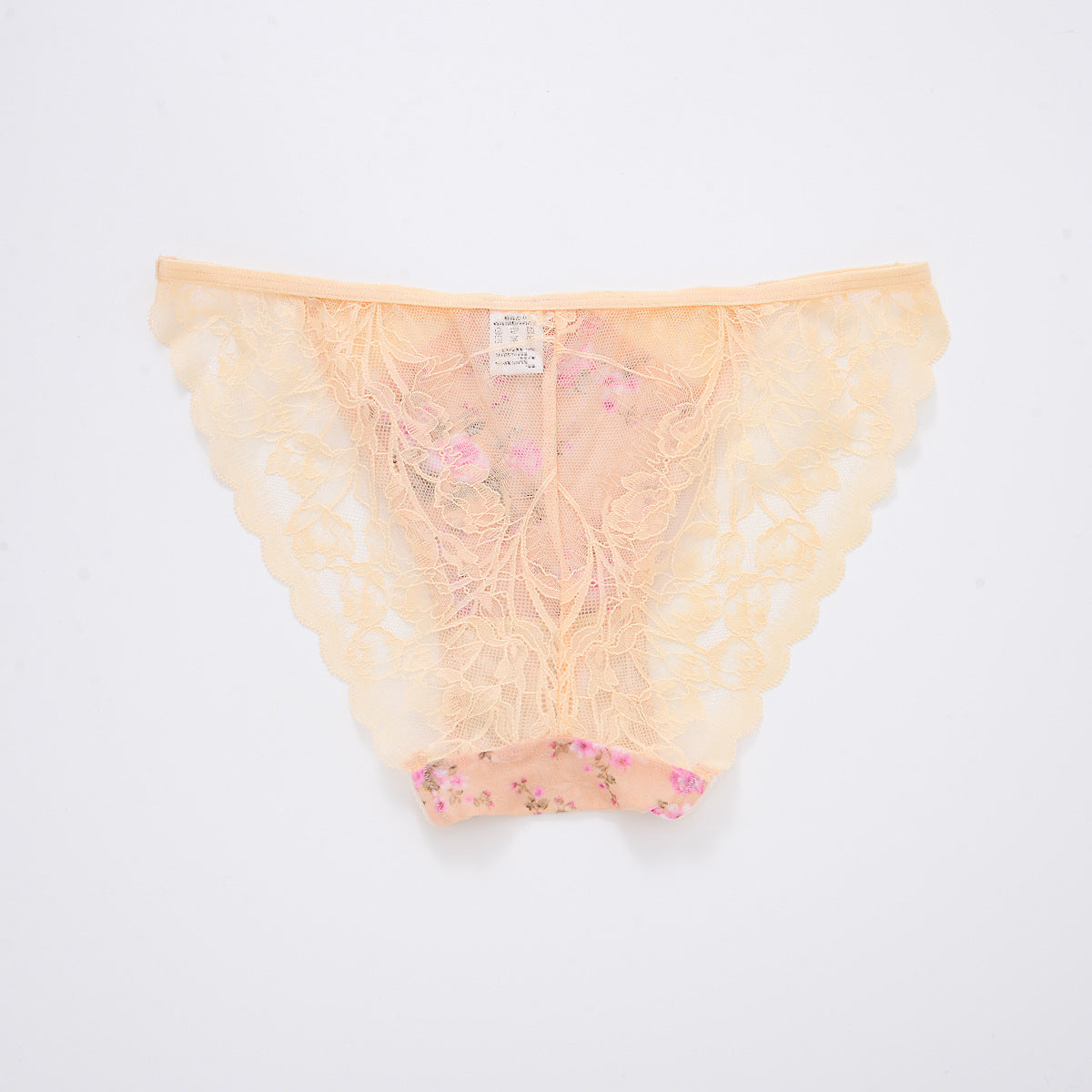 Breathable sexy non-hollow lace mesh panties