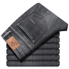 Men's Loose Straight High Quality Embroidered Jeans