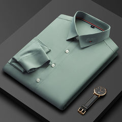Men's Embroidered Business Casual Non-iron Shirt
