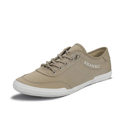 New Men's Breathable Casual Flat Low-top Canvas Sneakers