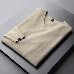 Men's Warm V-Neck Sweater