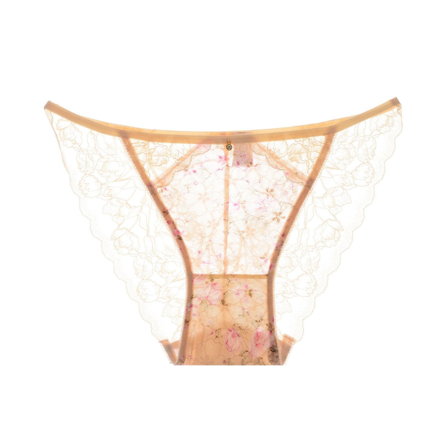 Breathable sexy non-hollow lace mesh panties