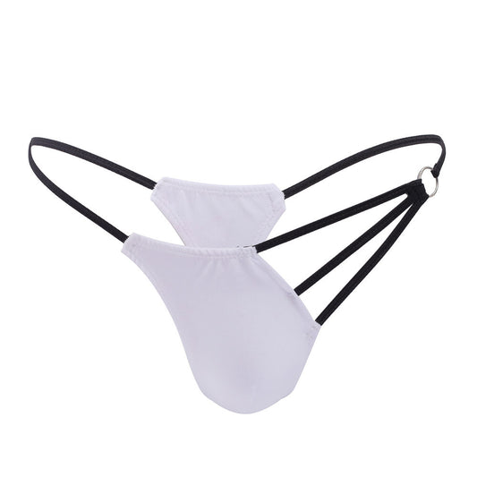 Men's New Hollow Low Waist Stretch Thong