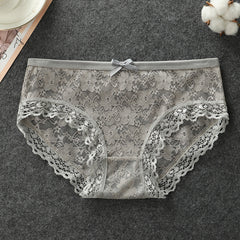 Sexy ultra-thin transparent mesh lace hollow panties