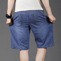 Men's Loose Straight Large Size Denim Shorts