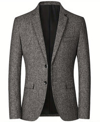 2024 Men's Solid Color Casual Commuter Blazer