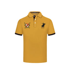 Men's Slim Short Sleeve Lapel Polo Shirt