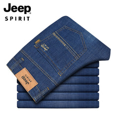 Fashionable and trendy new men's straight jeans