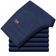 Straight-leg loose business casual pants