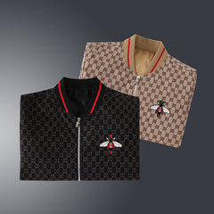 New high-end fashion trend embroidery printed jacket